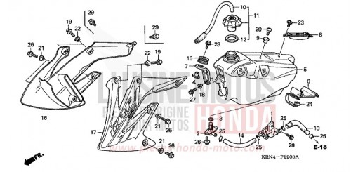 RESERVOIR A CARBURANT CRF250R9 de 2009